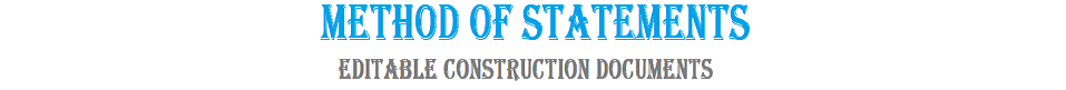 METHOD OF STATEMENTS