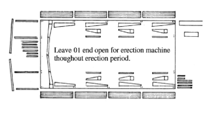 material arrangement plan for steel structure installation project site
